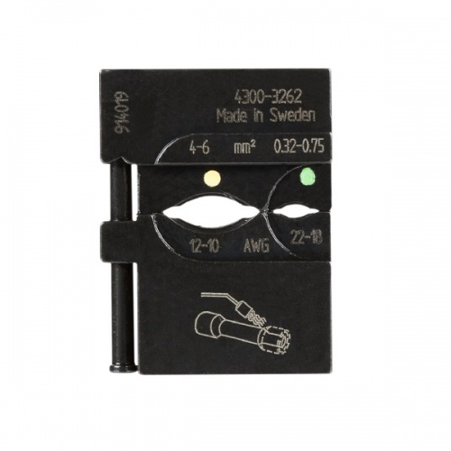 PM-4300-3262/AAA Матрица Pressmaster 4300-3262 для опрессовки соединительных трубок с термоусадкой на провод 0.32 - 6 мм2