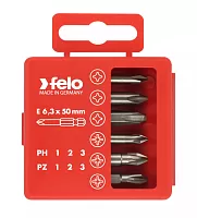 Felo Набор бит PZ1-3 и PH1-3 50 мм в упаковке, 6 шт 03291516