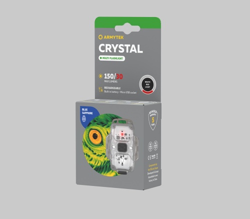 Компактный мультифонарь Armytek Crystal (Grey Onyx) F07001G фото 6
