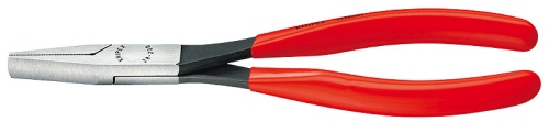 KN-2801200 Плоскогубцы монтажные, плоские губки 33 мм, длина 200 мм, фосфатированные, обливные ручки KNIPEX